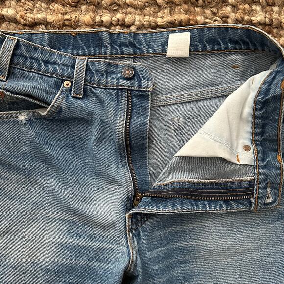 Vintage Men's Levi’s light wash 517 Bootcut Jeans – Made in USA – Size 34 - Picture 6 of 13